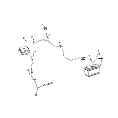 Jeep Grand Cherokee 2011-2020 Battery, Battery Tray And Cables Electric Cable