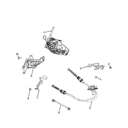 Jeep Wrangler 2018-Present Gearshift Controls And Related Parts Screw