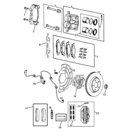 Jeep Grand Cherokee 2011-2020 Front Brakes Cylinder