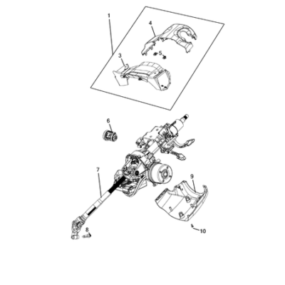 Jeep Compass 2017-Present Steering Column And Intermediate Shaft Clip