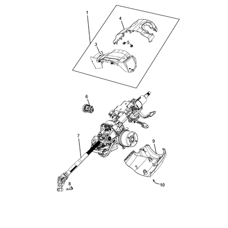 Jeep Compass 2017-Present Steering Column And Intermediate Shaft Screw