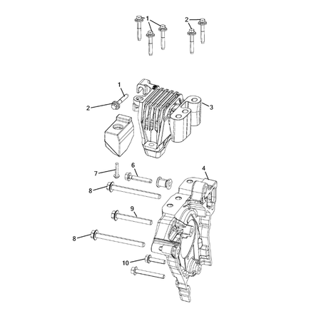 Jeep Compass 2017-Present Engine Mounting Screw