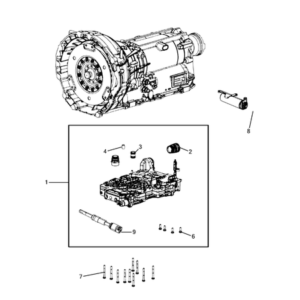 Jeep Grand Cherokee 2011-2020 Valve Body, Accumulator, Solenoid And Parking Sprag Pipe