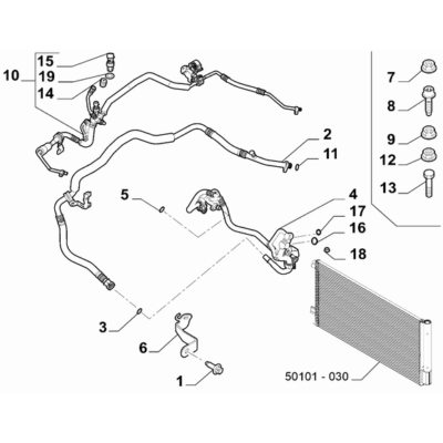 Jeep Renegade 2015-Present Ventilation And Heating Hose