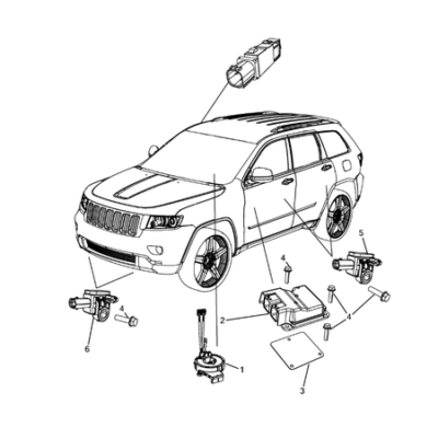 Jeep Grand Cherokee 2011-2020 Air Bags Screw