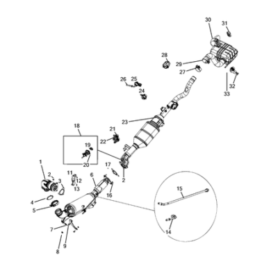 Jeep Wrangler 2018-Present Exhaust System Screw