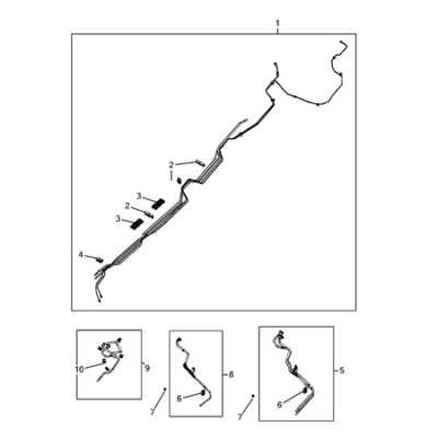 Jeep Grand Cherokee 2021-Present Fuel Lines And Tubes Pipe