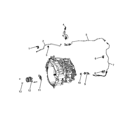 Jeep Compass 2017-Present Clutch Controls Pipe