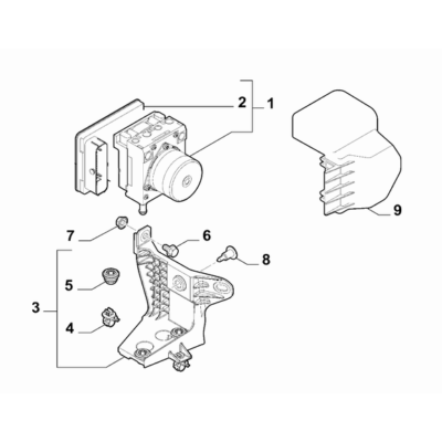 Jeep Renegade 2015-Present Hydraulic Brake System Nut