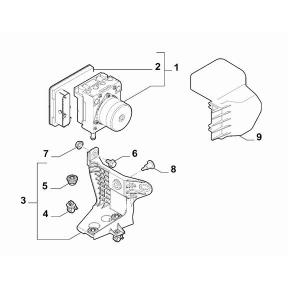 Jeep Renegade 2015-Present Hydraulic Brake System Nut