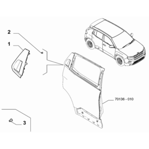 Jeep Compass 2017-Present Sunroof Pipe