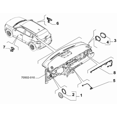 Jeep Avenger 2023-Present Inner Lighting Bulb