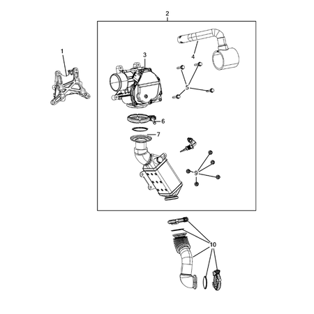 Jeep Cherokee 2014-2018 Egr System Bracket