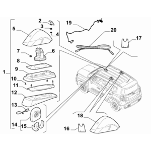 Jeep Renegade 2015-Present Cable Set (Centre) Cable Harness