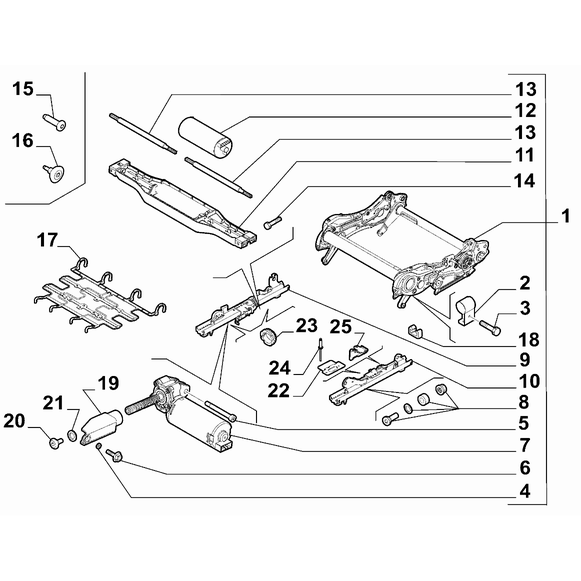 Jeep Renegade 2015-Present Front Seats Framing