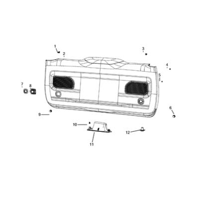 Jeep Grand Cherokee 2021-Present Liftgate Panel And Scuff Plate Panel