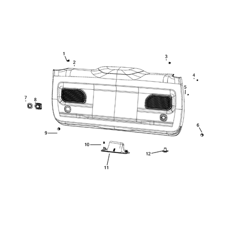 Jeep Grand Cherokee 2021-Present Liftgate Panel And Scuff Plate Clip