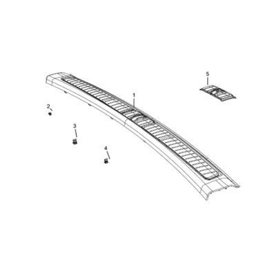 Jeep Grand Cherokee 2021-Present Liftgate Panel And Scuff Plate Moulding