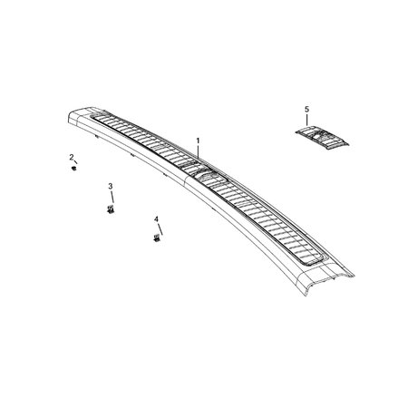 Jeep Grand Cherokee 2021-Present Liftgate Panel And Scuff Plate Clip