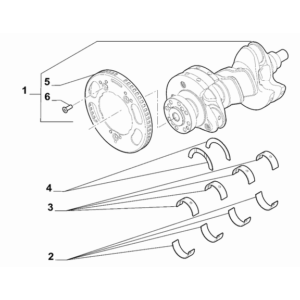 Jeep Wrangler 2018-Present Crankshaft, Piston, Drive Plate, Flywheel, And Damper Bearing