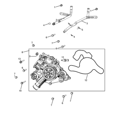 Jeep Wrangler 2018-Present Water Pump And Related Parts Ring