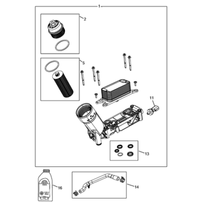 Jeep Grand Cherokee 2021-Present Engine Oiling, Oil Pan And Indicator (Dipstick) Oil