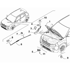 Jeep Renegade 2015-Present Engine Compartment Lid Striker Plate