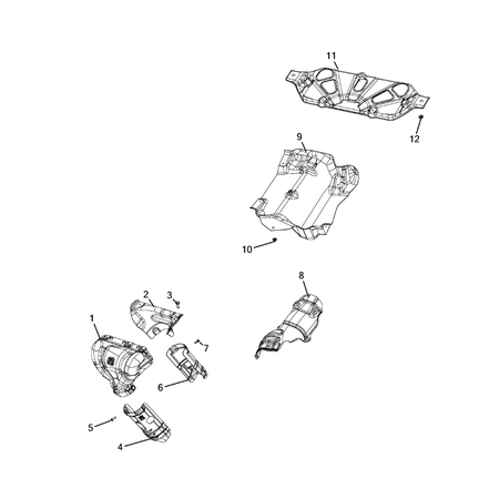 Jeep Compass 2017-Present Exhaust System Nut