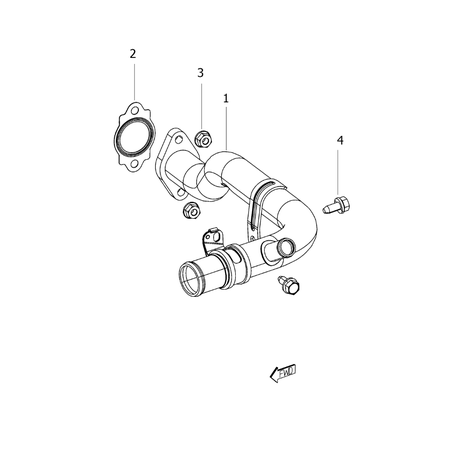 Jeep Renegade 2015-Present Water Pump And Lines Nut