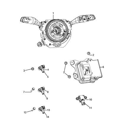 Jeep Grand Cherokee 2021-Present Air Bags Nut