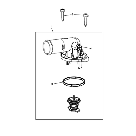 Jeep Cherokee 2014-2018 Water Pump And Related Parts Screw And Washerassy