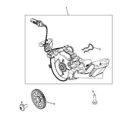 Jeep Grand Cherokee 2011-2020 Engine Oiling, Oil Pan And Indicator (Dipstick) Clip