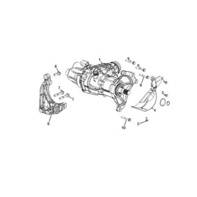 Jeep Compass 2017-Present Transfer Case And Ptu Assembly Power Take-Off