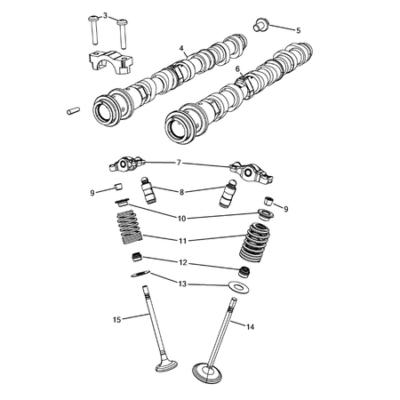 Jeep Grand Cherokee 2011-2020 Camshaft And Valve Camshaft