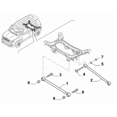 Jeep Renegade 2015-Present Rear Suspension Rod