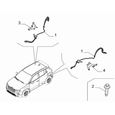 Jeep Avenger 2023-Present Hydraulic Brake System Pipe