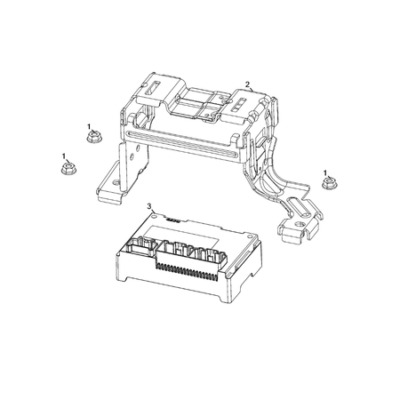 Jeep Wrangler 2018-Present Keys, Modules And Engine Controllers Bracket