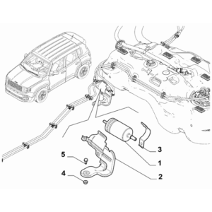 Jeep Renegade 2015-Present Exhaust Piping Bracket