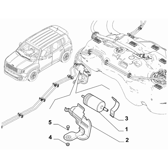 Jeep Renegade 2015-Present Pre-Filter Screw