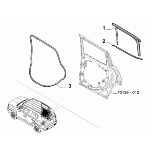 Jeep Renegade 2015-Present Engine Compartment Lid Striker Plate