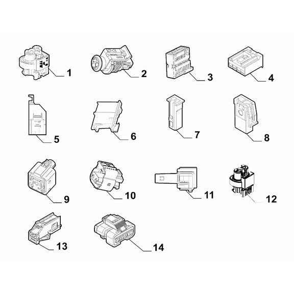 Jeep Renegade 2015-Present Cable Assembly Connectors Connector Kit
