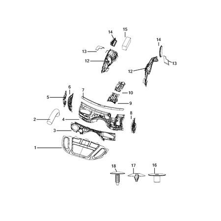 Jeep Grand Cherokee 2011-2020 Carpets, Floor Mats, Load Floor, And Silencers Nut