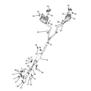 Jeep Grand Cherokee 2011-2020 Exhaust System Silencer Catalized