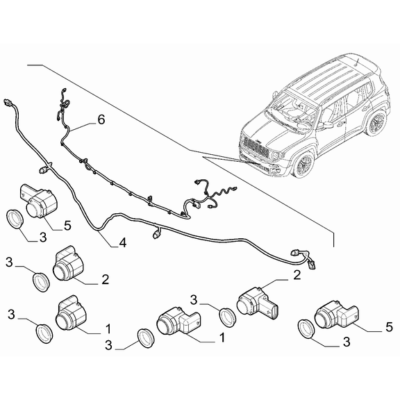 Jeep Renegade 2015-Present Signalling Devices Cable Harness