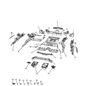 Jeep Grand Cherokee 2021-Present Floor Pans Crossrail