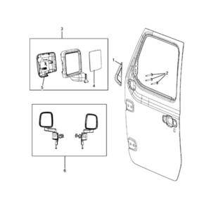 Jeep Wrangler 2018-Present Exterior Mirror Glass