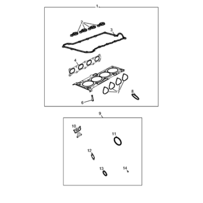 Jeep Compass 2017-Present Engine Identification, Service Engines & Engine Service Kits Seal Gasket