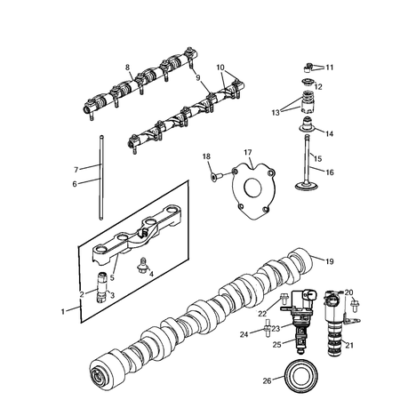 Jeep Wrangler 2018-Present Camshaft And Valve Plate