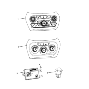 Jeep Renegade 2015-Present Ventilation And Heating Sensor