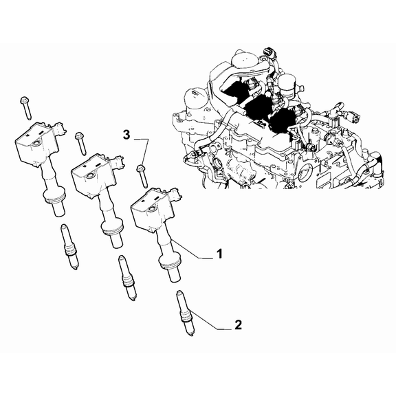 Jeep Avenger 2023-Present Engine Ignition System Screw And Washerassy